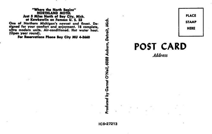 Northland Motel - Old Postcard Photo (newer photo)